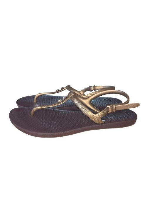 Havaianas Shoes - Havaianas Flash Urban Jewel Sandals Gold Purple Women’s Size 5/6